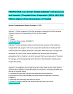 FIREFIGHTER 1 & 2 STUDY GUIDE 2026/2027| 100 Questions and Answers | Complete Exam Preparation | NF