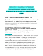 FIREFIGHTER 2 FINAL EXAM PREP 2026/2027| Comprehensive Study Guide with Domain-Based Organization |