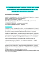 FF2 FINAL EXAM LATEST 2026/2027| Scored 98% – Actual Exam Simulation with Complete Rationales | NFP