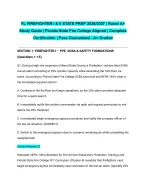 FL FIREFIGHTER I & II STATE PREP 2026/2027| Rated A+ Study Guide | Florida State Fire College Align
