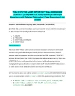 WGU C170 THE MOST IMPORTANT SQL COMMANDS 2026/2027| Complete SQL Study Guide | Exam-Style Questions