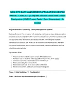 WGU C170 DATA MANAGEMENT APPLICATIONS COURSE PROJECT 2026/2027| Complete Solution Guide with Graded