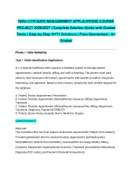 WGU C170 DATA MANAGEMENT APPLICATIONS COURSE PROJECT 2026/2027| Complete Solution Guide with Graded