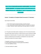 WGU D184 STANDARDS-BASED ASSESSMENT OA STUDY GUIDE 2026/2027| Complete Solution with 85 Questions &