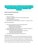 WGU D184 OKM1 TASK 3 COMPLETE SOLUTION 2026/2027| Assessment Data Analysis & Instructional Decision