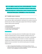 ENT 101 WEEK 2 QUIZ ACTUAL EXAM 2026/2027| Toronto Metropolitan University | Feasibility Analysis &