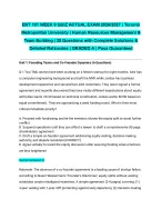 ENT 101 WEEK 8 QUIZ ACTUAL EXAM 2026/2027| Toronto Metropolitan University | Human Resources Manage