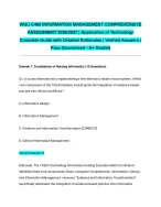 WGU C468 INFORMATION MANAGEMENT COMPREHENSIVE ASSESSMENT 2026/2027| Application of Technology Compl