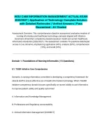 WGU C468 INFORMATION MANAGEMENT ACTUAL EXAM 2026/2027| Application of Technology Complete Solution