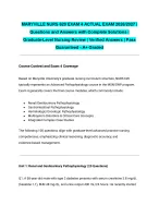 MARYVILLE NURS 620 EXAM 4 ACTUAL EXAM 2026/2027| Questions and Answers with Complete Solutions | Gr