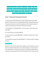 NURS 629 EXAM 3 LATEST 2026/2027 GUIDE| Maryville University | Advanced Pharmacology | Actual Quest