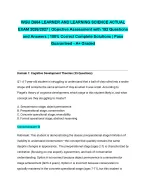WGU D664 LEARNER AND LEARNING SCIENCE ACTUAL EXAM 2026/2027| Objective Assessment with 192 Question