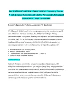 PALS RED CROSS FINAL EXAM 2026/2027| Already Graded A with Detailed Rationales | Pediatric Advanced