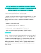 HESI RN MED-SURG ACTUAL EXAM 2026/2027| Updated Verified Edition Questions and Answers | Registered