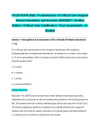 FCCS EXAM 2026| Fundamentals of Critical Care - DocMerit