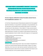 NURS 6630 WEEK 5 ASSIGNMENT 2026/2027| Assessing and Treating Bipolar ...