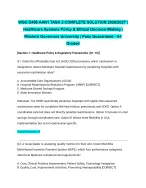 WGU D459 AAN1 TASK 2 COMPLETE SOLUTION 2026/2027| Healthcare Systems ...