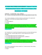 ATI PEDS PROCTORED EXAM 2026/2027| Newest 3 Versions | 70 Questions Each Version | 100% Correct Ans
