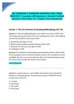 GIA DIAMOND & DIAMOND GRADING FINAL EXAM 2026/2027| Complete 200 Questions | Detailed Verified Answ