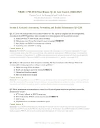 NR 601 FINAL EXAM 2026/2027| Primary Care Maturing & Aged Family Practicum | Verified Q&A with Rati