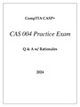 CompTIA CASP+ CAS 004 PRACTICE EXAM Q & A WITH RATIONALES 2024